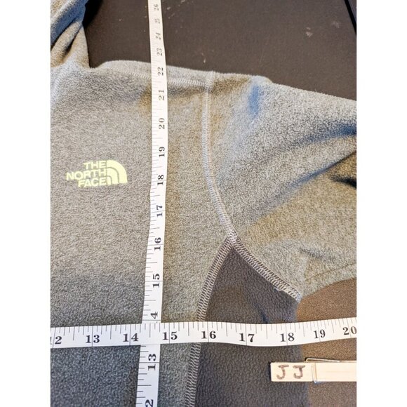 The North Face Gray Hooded Full Zip Fleece Jacket Boys Large - Picture 4 of 7